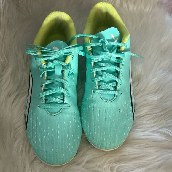 Puma Ultra Play FG AG Soccer Cleats Shoes Teal White size 7 - Picture 1 of 6